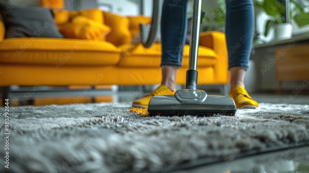 cleaning person with vacuum cleaner in hands cleaning home, cleaning service concept cleaning person with vacuum cleaner in hands cleaning home, cleaning service concept