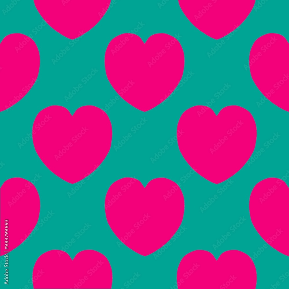 seamless pattern with hearts seamless pattern with hearts