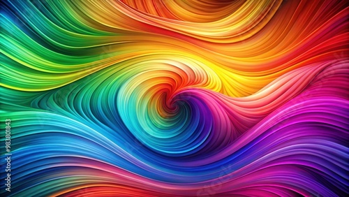 Wallpaper Mural Abstract colorful background with vibrant swirls and waves, colorful, abstract, background, vibrant, swirls Torontodigital.ca