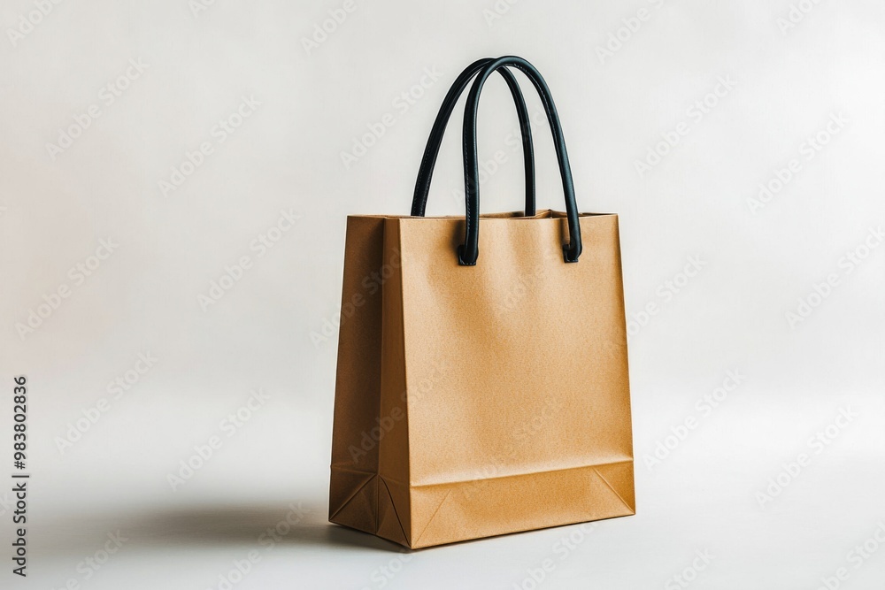 Simple Shopping Bag Mockup Isolated created with Generative AI