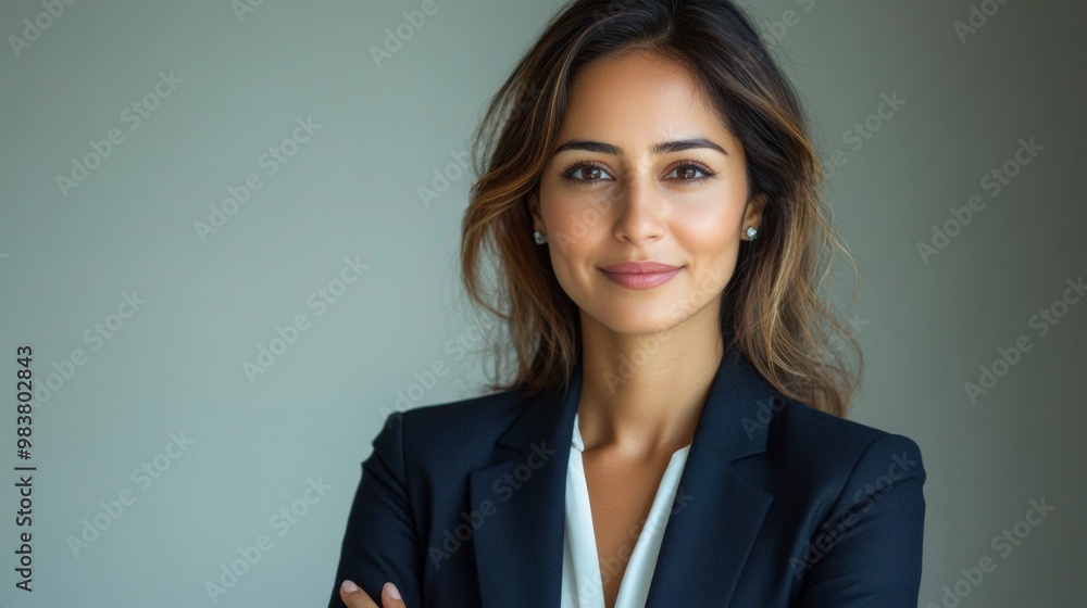 Portrait of Confident Middle Eastern Businesswoman with Crossed Arms Portrait of Confident Middle Eastern Businesswoman with Crossed Arms