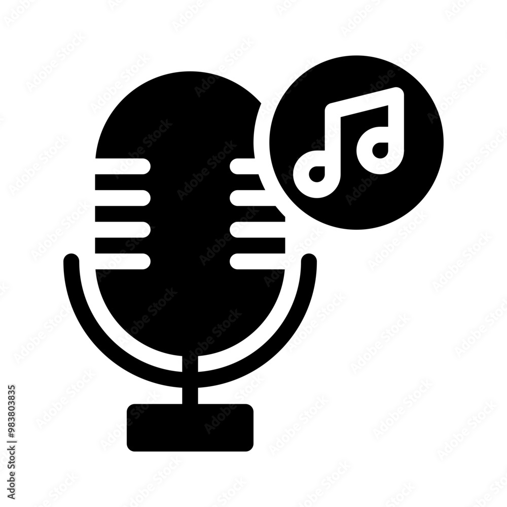 microphone glyph icon microphone glyph icon