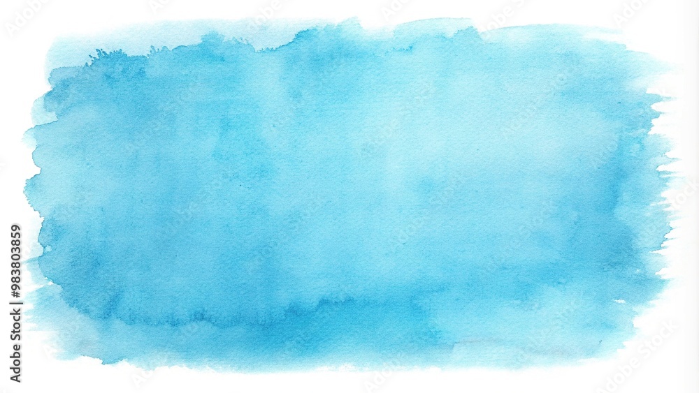Obraz premium Aerial light blue watercolor texture with brush strokes