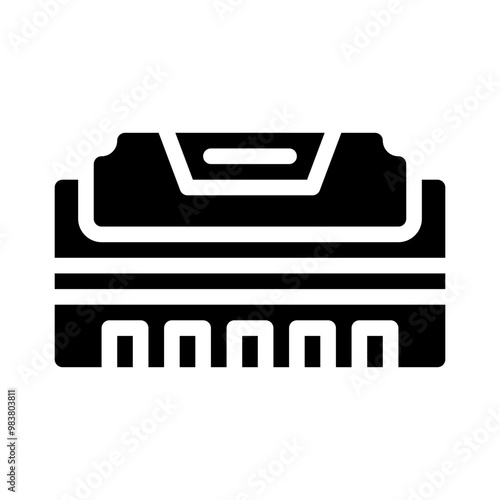 harmonica glyph icon