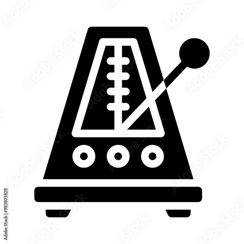 metronome glyph icon