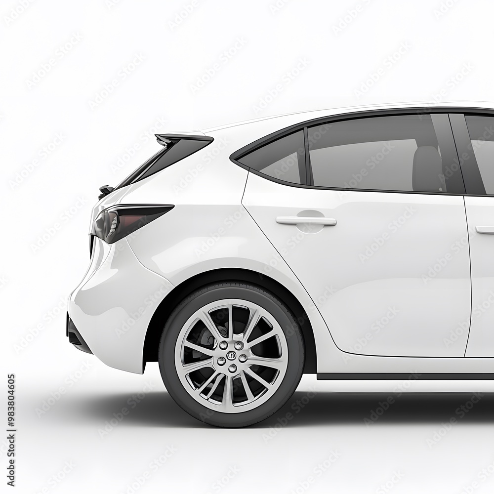 car isolated on white