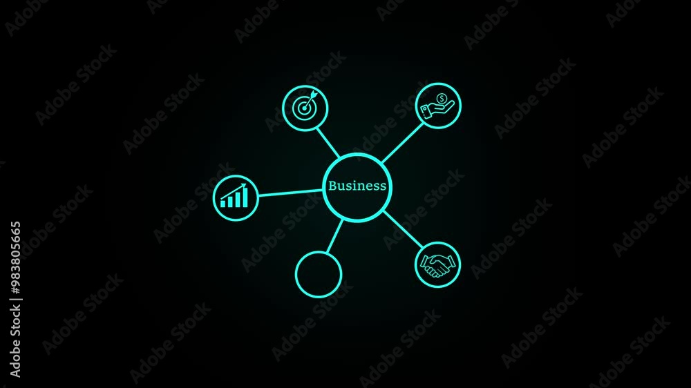 Internet business networking concept animation.Technology business and network concept. Internet business networking concept animation.Technology business and network concept.