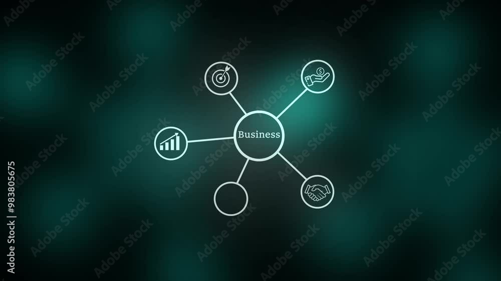 Internet business networking concept animation.Technology business and network concept. Internet business networking concept animation.Technology business and network concept.