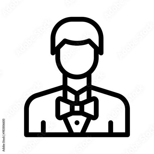 waiter line icon