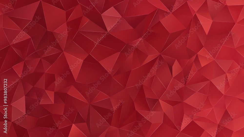 Explore a vibrant red geometric background filled with abstract triangles, adding depth and character to your designs. Explore a vibrant red geometric background filled with abstract triangles, adding depth and character to your designs.