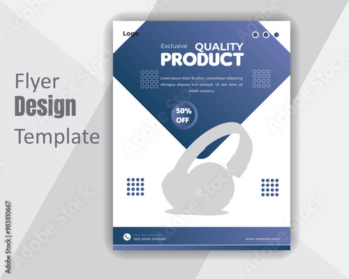 Exclusive and quality product flyer design template photo