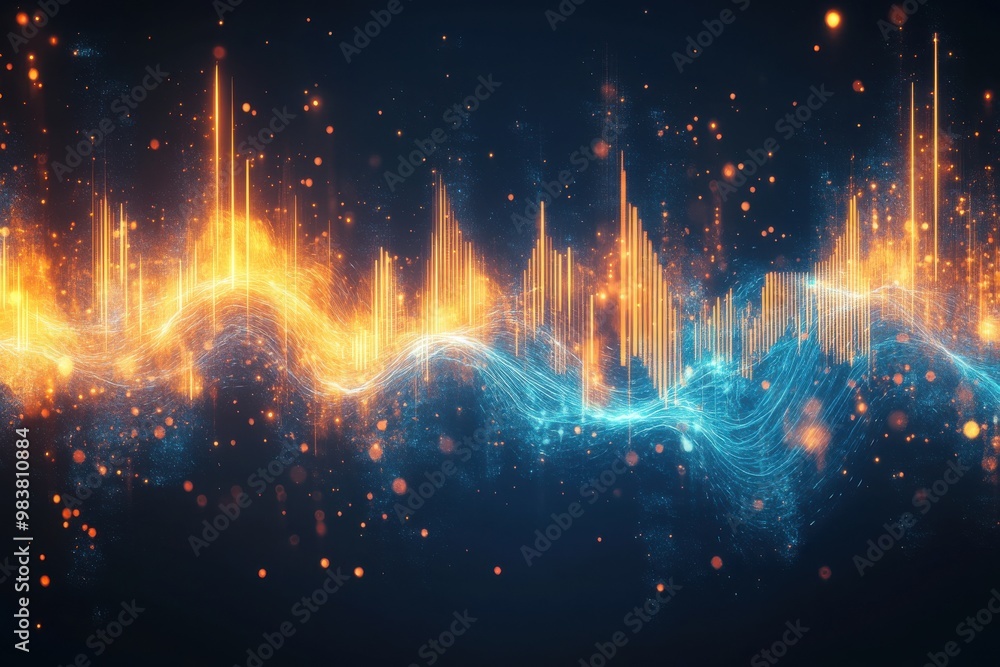 A image of abstract sound waves A image of abstract sound waves