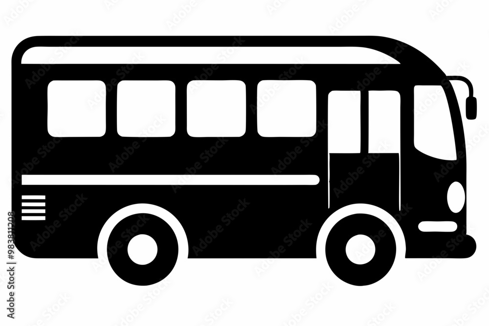 Tour bus silhouette, Tour Bus icon vector illustration, Bus black silhouette vector
Tour bus silhouette, Tour Bus icon vector illustration, Bus black silhouette vector