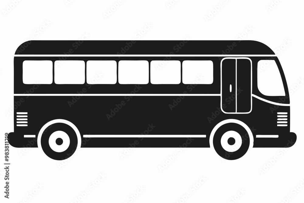 Tour bus silhouette, Tour Bus icon vector illustration, Bus black silhouette vector
Tour bus silhouette, Tour Bus icon vector illustration, Bus black silhouette vector