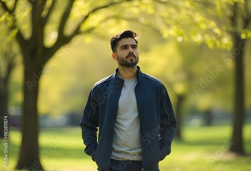 portrait of a man in the park