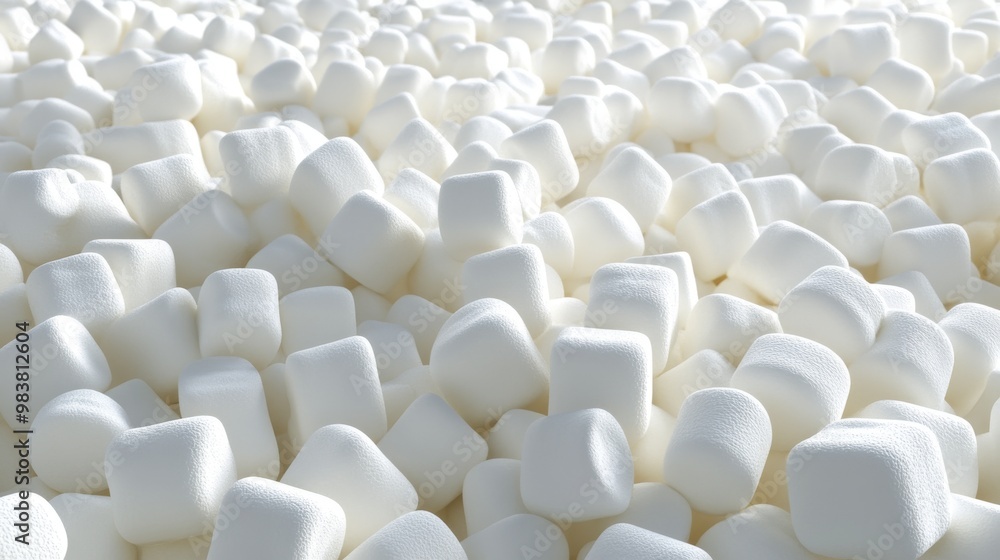 Obraz premium Large pile of marshmallows. Close-up of marshmallow's background. 