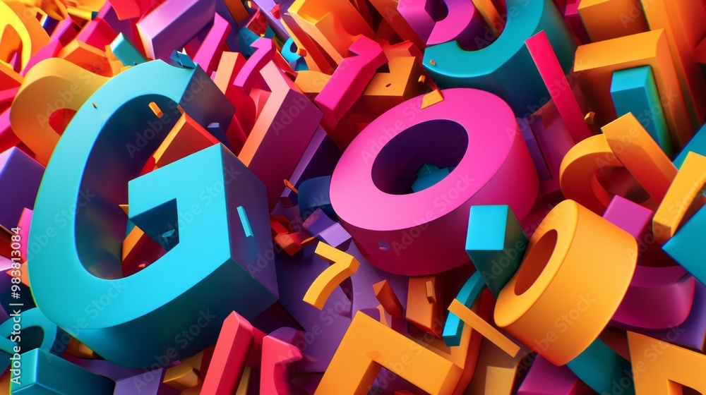 Fototapeta premium Crafting Creativity: Enhance Your Projects with Customizable 3D Vector Text Backgrounds