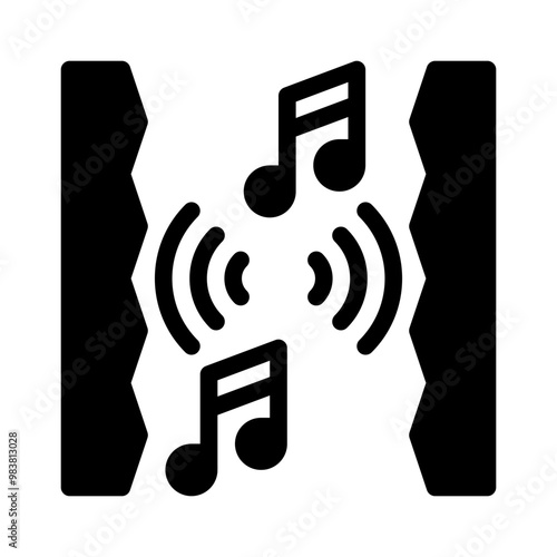 soundproof glyph icon