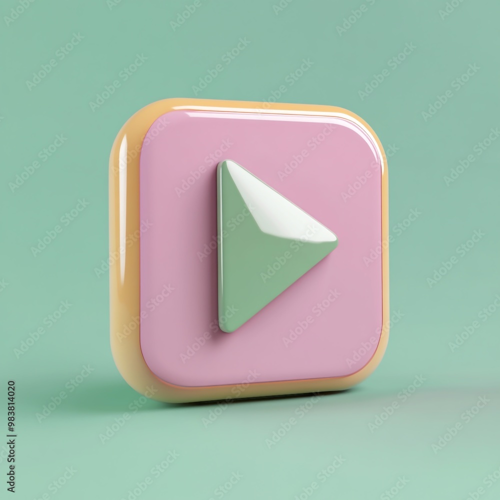 3D Icon: Symbol for Following Social Accounts Illustration Logo 3D Icon: Symbol for Following Social Accounts Illustration Logo