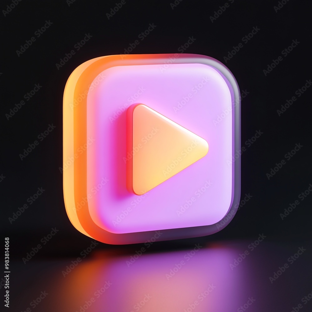 3D Icon: Symbol for Following Social Accounts Illustration Logo 3D Icon: Symbol for Following Social Accounts Illustration Logo