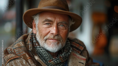 Oktoberfest Senior Man in Traditional Bavarian Clothes Celebrating with Beer - Full Length Portrait on White Background