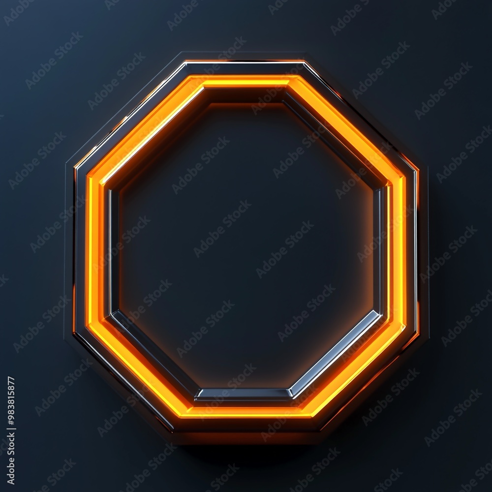 3D Hexagon Icon: Six Sided Geometric Shape Illustration Logo 3D Hexagon Icon: Six Sided Geometric Shape Illustration Logo