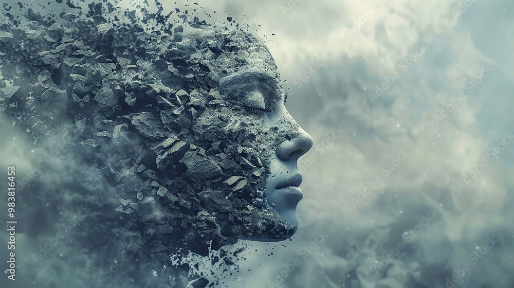 Ethereal Fragmentation of the Human Face in Clouds Ethereal Fragmentation of the Human Face in Clouds