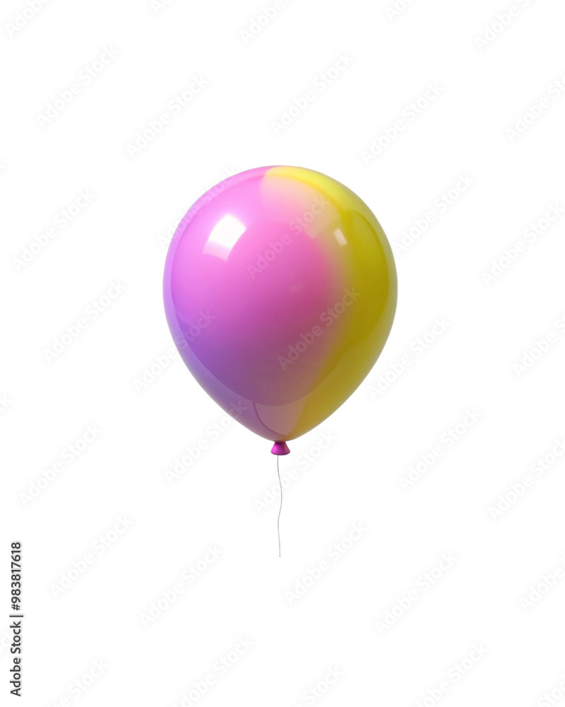 bright birthday balloon isolated on white bright birthday balloon isolated on white