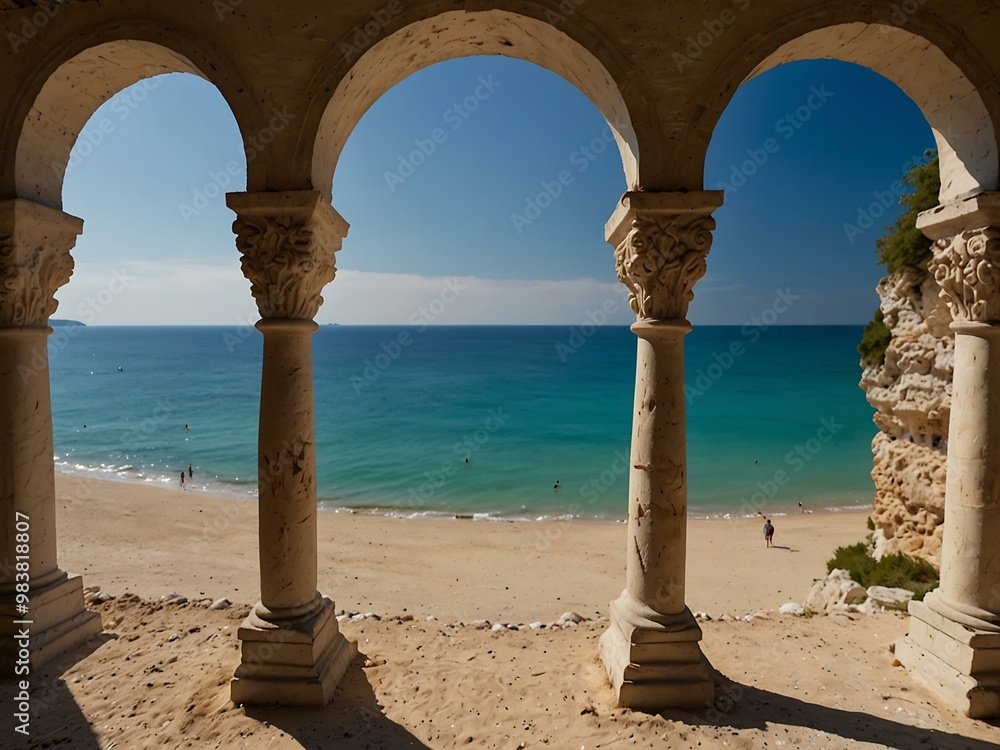 Chianca Masitto beach on the Gargano peninsula, Puglia, Italy. Chianca Masitto beach on the Gargano peninsula, Puglia, Italy.