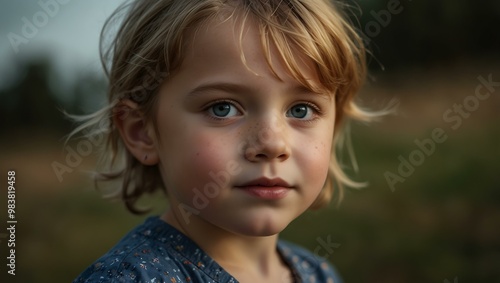 Child's portrait capturing unique personality and spark.