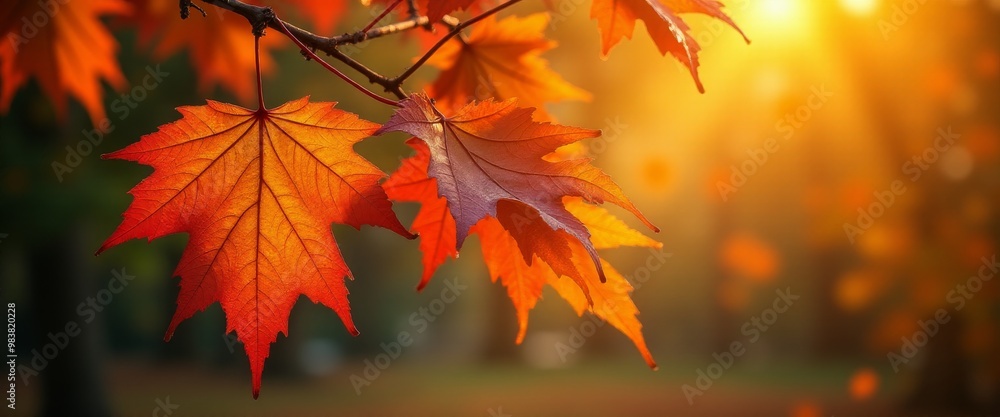 A leafy tree branch with a few leaves on it A leafy tree branch with a few leaves on it