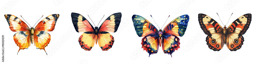 Vibrant and Colorful Butterflies with Intricate Wing Patterns Flying in a Natural Environment Delicate Insect Specimens Showcasing the Beauty and Diversity of the Lepidoptera Order Vibrant and Colorful Butterflies with Intricate Wing Patterns Flying in a Natural Environment Delicate Insect Specimens Showcasing the Beauty and Diversity of the Lepidoptera Order