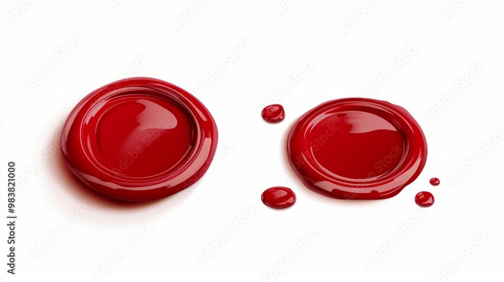 Sealed with Style: Perfect Red Wax Seal Vector for Elegant Designs Sealed with Style: Perfect Red Wax Seal Vector for Elegant Designs
