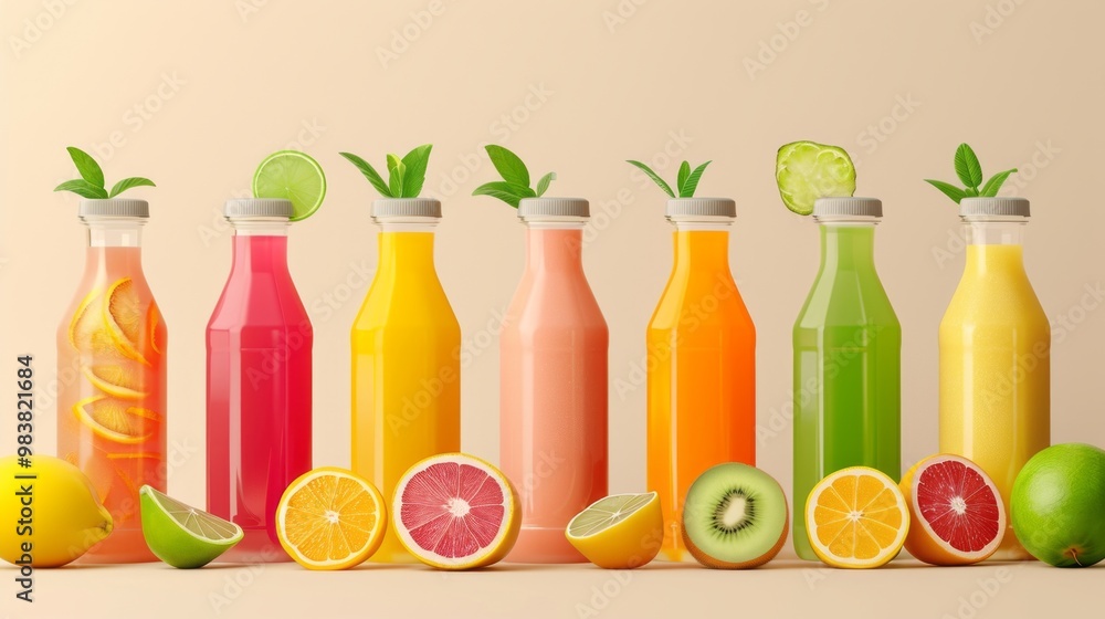 Vibrant Juice Packaging: Realistic Vector Designs for Every Flavor Vibrant Juice Packaging: Realistic Vector Designs for Every Flavor