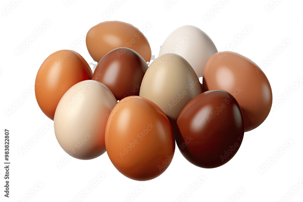 Brown eggs arranged neatly in a standard black egg carton on a white background, showcasing their uniform size and color, ideal for cooking or baking Brown eggs arranged neatly in a standard black egg carton on a white background, showcasing their uniform size and color, ideal for cooking or baking