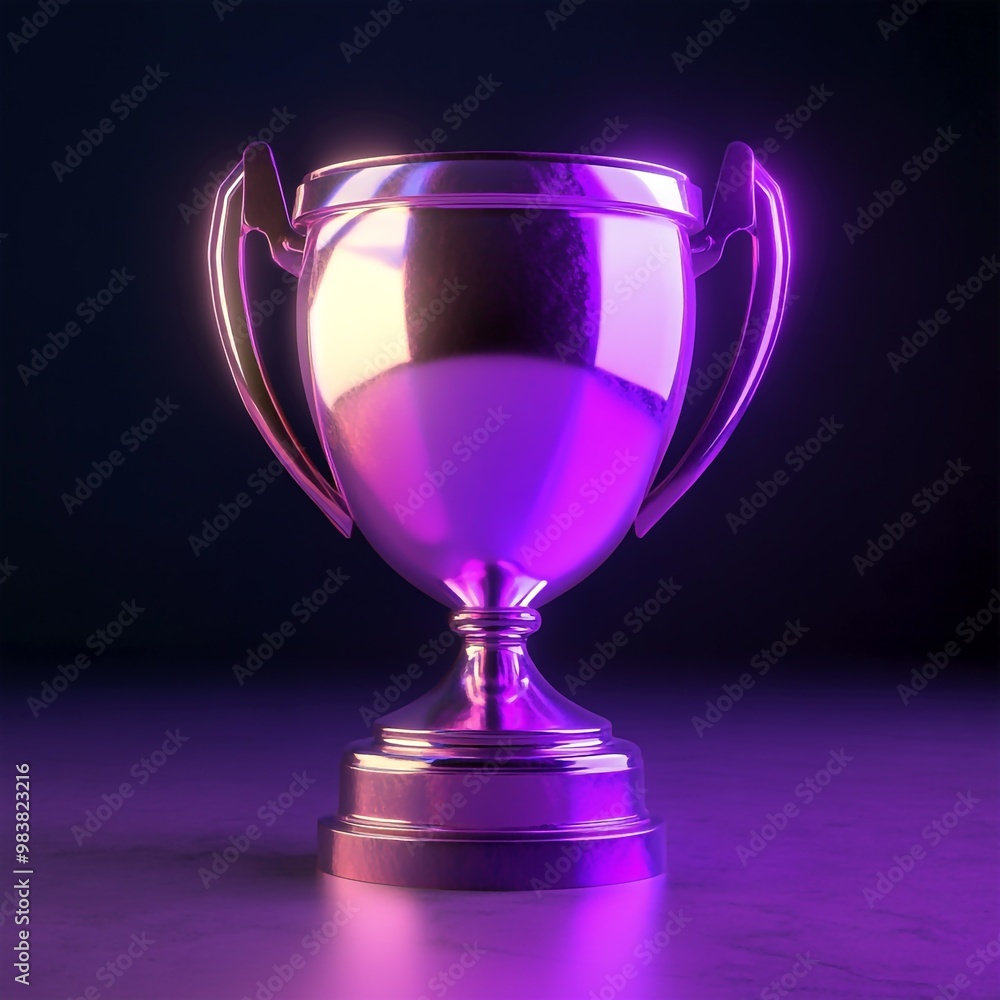 3D Trophy Icon: Award for Outstanding Performance Illustration Logo 3D Trophy Icon: Award for Outstanding Performance Illustration Logo
