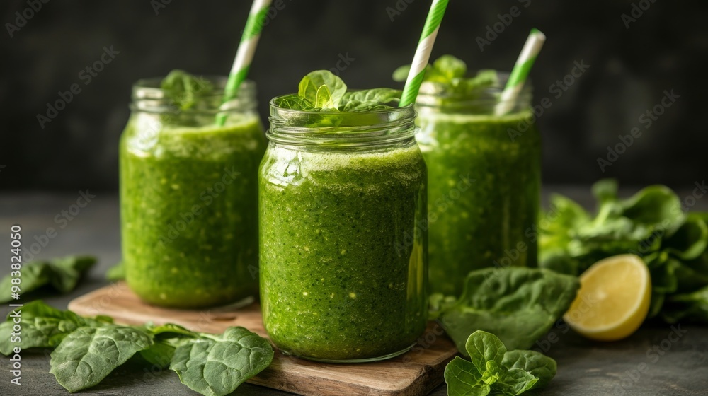 Mixed greens and smoothies Mixed greens and smoothies