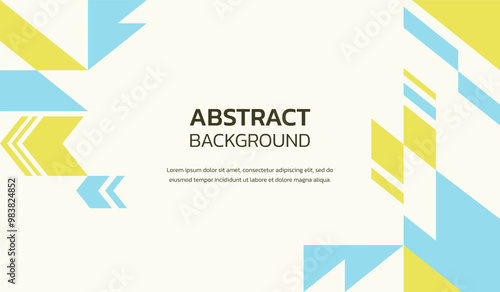 Free Download Blue and yellow abstract geometric background vector illustration - GFXLoad