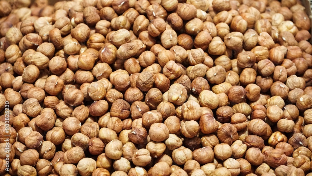 Close-Up of Shelled Hazelnuts Close-Up of Shelled Hazelnuts
