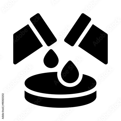 chemical glyph icon