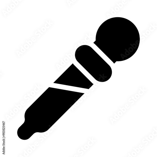 pipette glyph icon