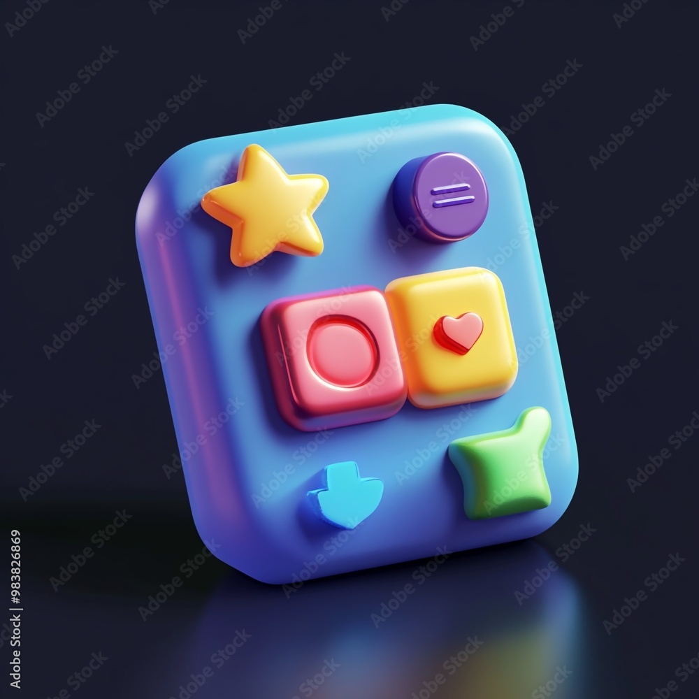 3D Icon: Tool for Sharing or Reposting Content Illustration Logo 3D Icon: Tool for Sharing or Reposting Content Illustration Logo