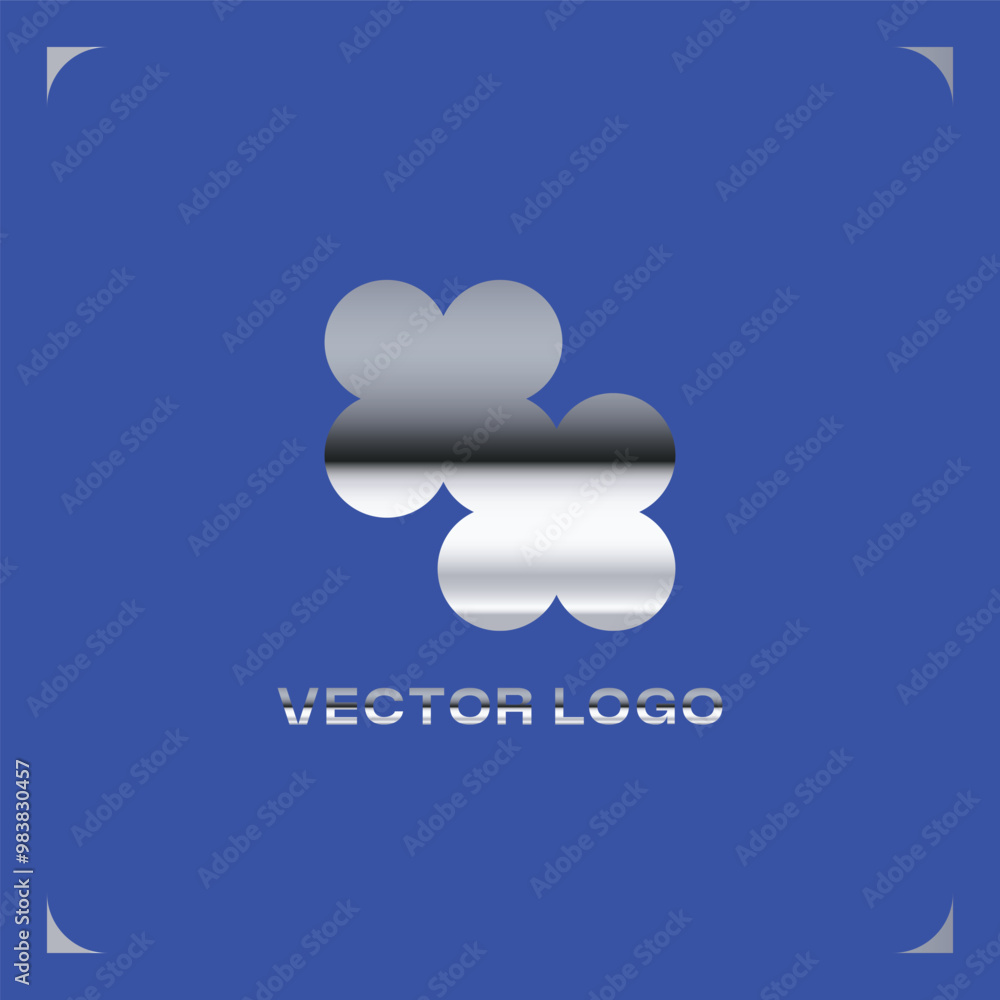 MODERN GEOMETRIC METALLIC GRAPHIC LOGO MODERN GEOMETRIC METALLIC GRAPHIC LOGO