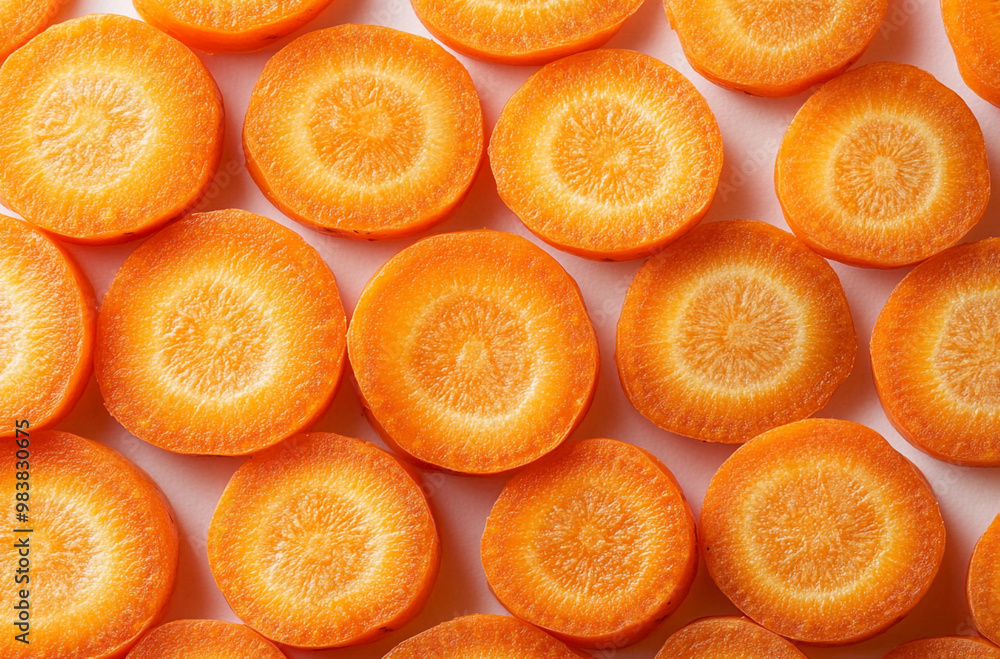 Close-up of sliced carrots Close-up of sliced carrots