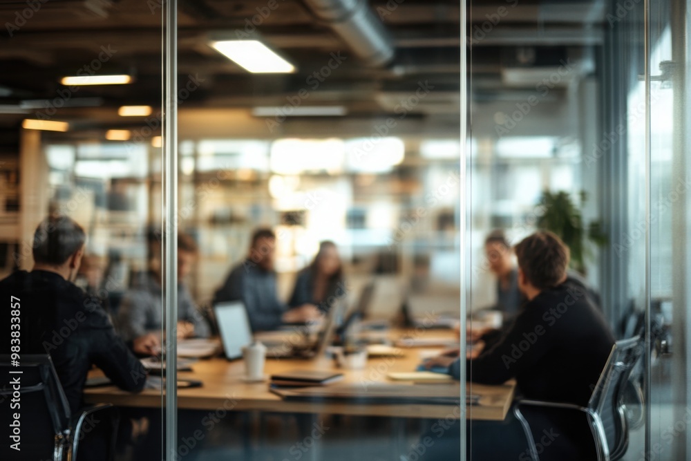 Business meeting in a modern conference room Business meeting in a modern conference room