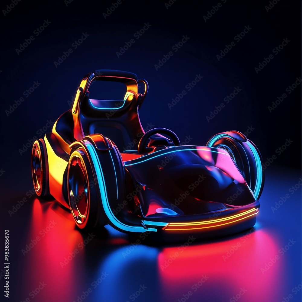 3D Simulator Icon: Realistic VR Racing Experience Illustration Logo 3D Simulator Icon: Realistic VR Racing Experience Illustration Logo