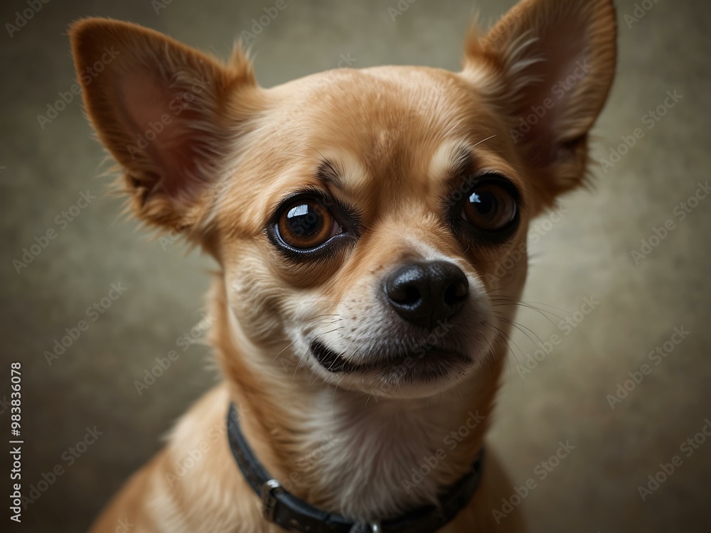 Curious Chihuahua with alert ears in adorable pet photography. Curious Chihuahua with alert ears in adorable pet photography.