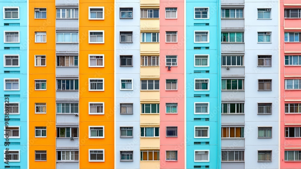 Abstract Cityscape with Vibrant Colors Abstract Cityscape with Vibrant Colors