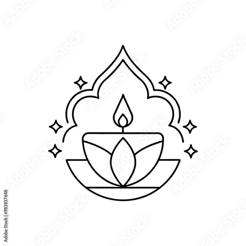 Free vector happy diwali festival card design