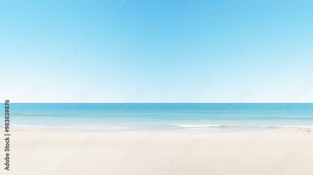 A serene landscape, a deserted beach covered with sparse dry grass on the shore of a calm sea on a quiet summer day. A serene landscape, a deserted beach covered with sparse dry grass on the shore of a calm sea on a quiet summer day.